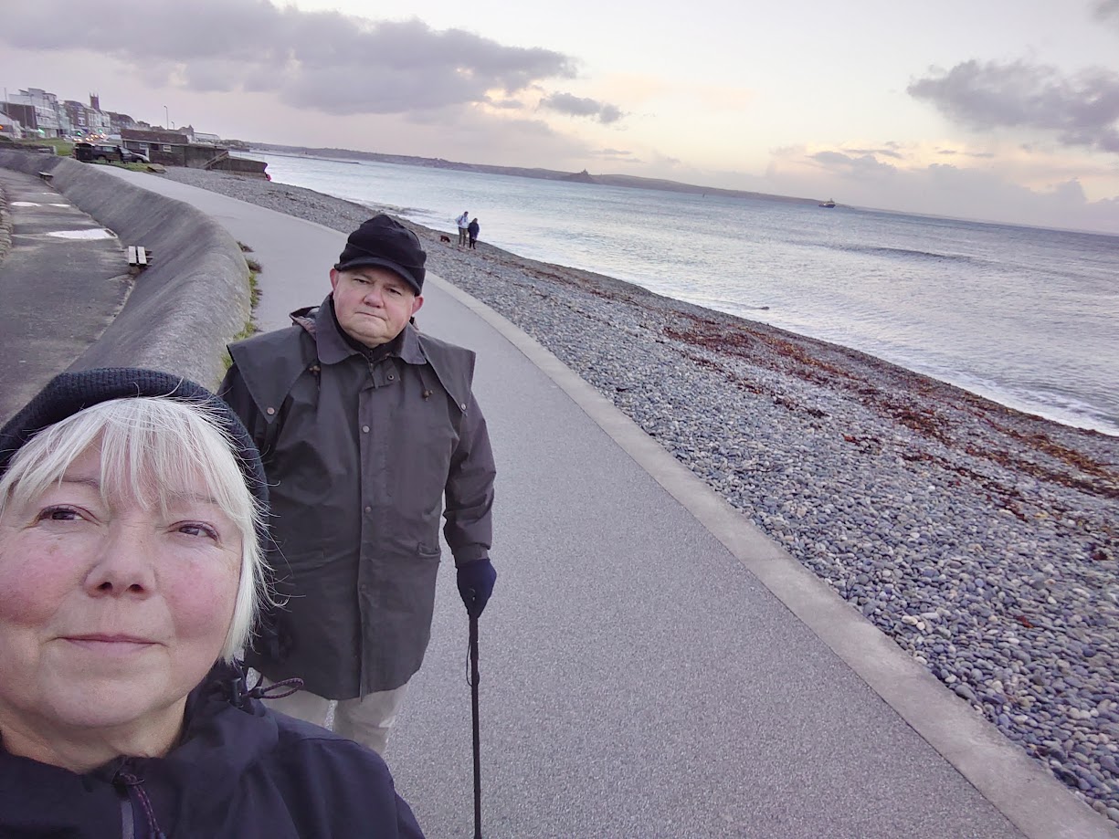 Carolyn and Simon on Penzance Prom